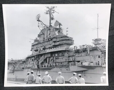Navy Photograph USS Intrepid CVS-11 Gemini Astronaut Space Mission 1965