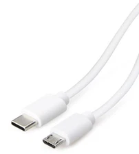 Type USB C to Micro USB Cable Data Sync and Charging Charger Cord White 6ft