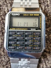 VINTAGE CASIO CA-502 Calculator Watch 437 Module £36.00 - PicClick UK