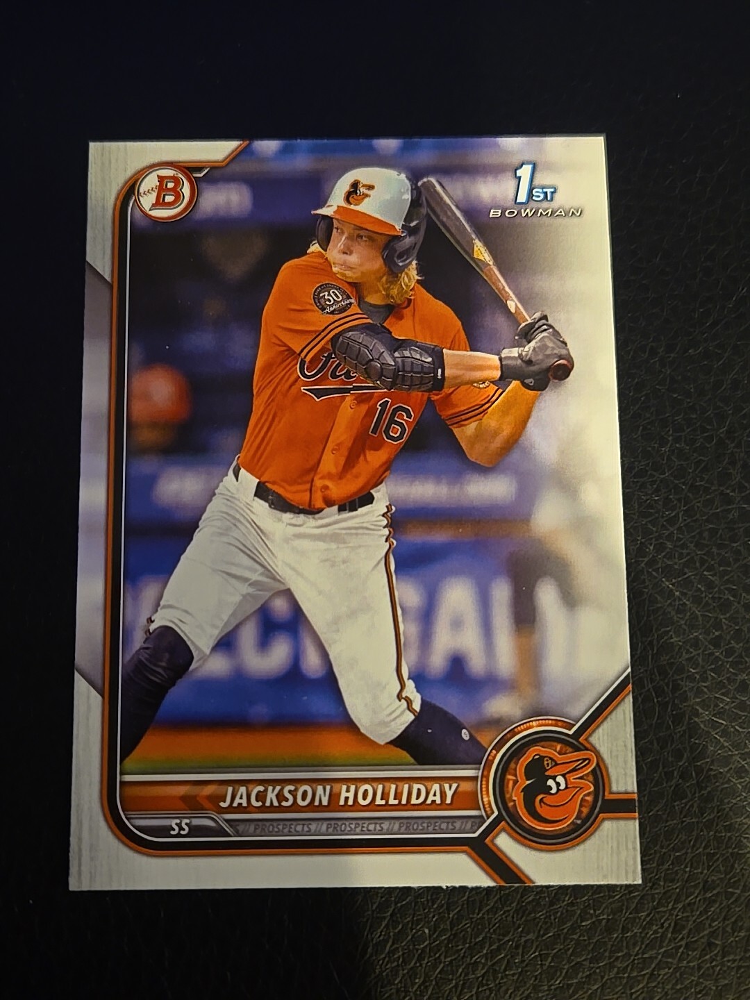 Jackson Holliday 2022 Bowman Draft 1st RC BD-168 Orioles Top Prospect Card