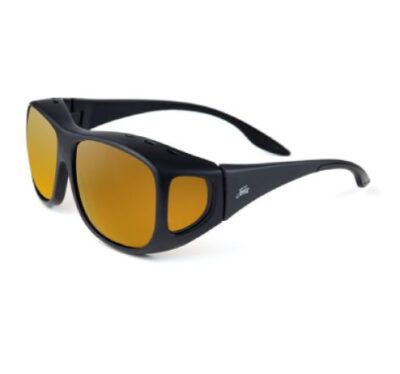 Polarisierte Angelbrille - Amber, Brown & Switch - Fortis Over Wrap Brille