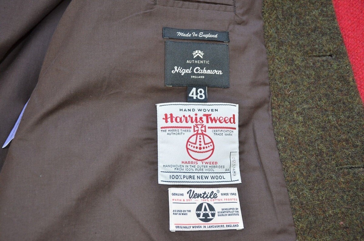 Nigel Cabourn Authentic Made in England Harris Tweed Crazy Nigel Cabourn Authentic Made in England Harris Tweed Crazy