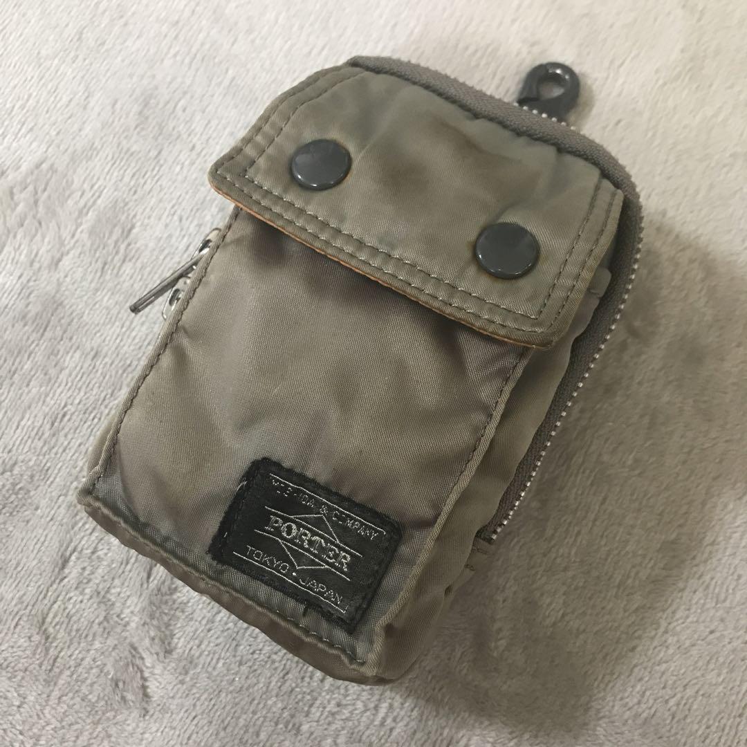 Yoshida PORTER Tanker Mini Pouch Silver GRAY Rare Waist Yoshida PORTER Tanker Mini Pouch Silver GRAY Rare Waist