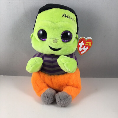 Ty Beanie Baby Bellies - VICTOR the Monster (6 Inch) Halloween