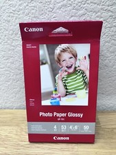 LOT OF 4 CANON Photo Paper GLOSSY 4" X 6" 50 Sheets Each GP-701 Sealed