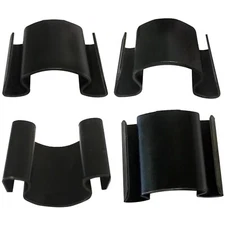 1965~1968 Mustang Heater Box Clips Set 4 PCS Black Painted Steel Dynacorn M3516A