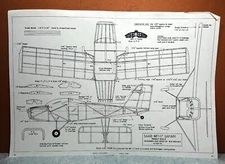 SAAB MF1-17 SAFARI MONOPLANE BALSA FREE FLIGHT MODEL AIRPLANE PLANS 13" WINGSPAN