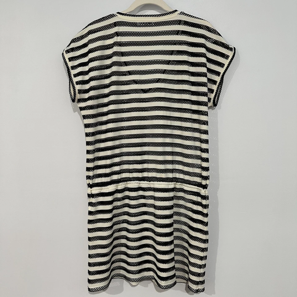 Calvin Klein Women Swimsuit Cover Up Dress Size Medium Crochet Drawstring Waist - Image 3 of 4