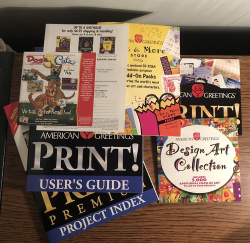 Vintage Retro PC Software American Greetings Print! Premium Window 95 98 BIG BOX - Picture 6 of 9