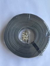 Naszyjnik ogrodzeniowy splot ogniwowy - 250ft. Rolka - SILVER GREY