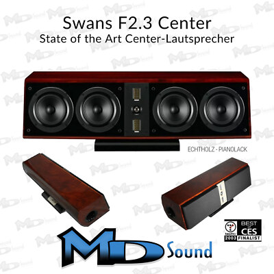 SWANS F2.3  Center - HighEnd Center Lautsprecher mit edlem Holz | Neu UVP 3999 