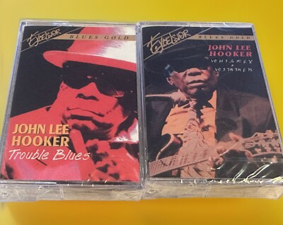JOHN LEE HOOKER: Whiskey & Wimmen - Trouble Blues - Cassettes  Sealed 