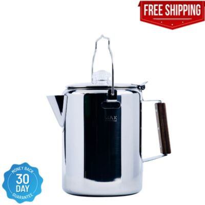 Ozark Trail Camping Coffee Pot Walmart Stainless Steel 12-Cup