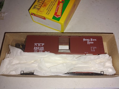 Roundhouse Nickel Plate Road 7776 escala HO 40' acero AAR Boxcar Kit | Zustand: New