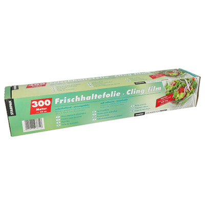 Frischhaltefolie 300 m x 45 cm in Faltschachtel Klarsichtfolie 