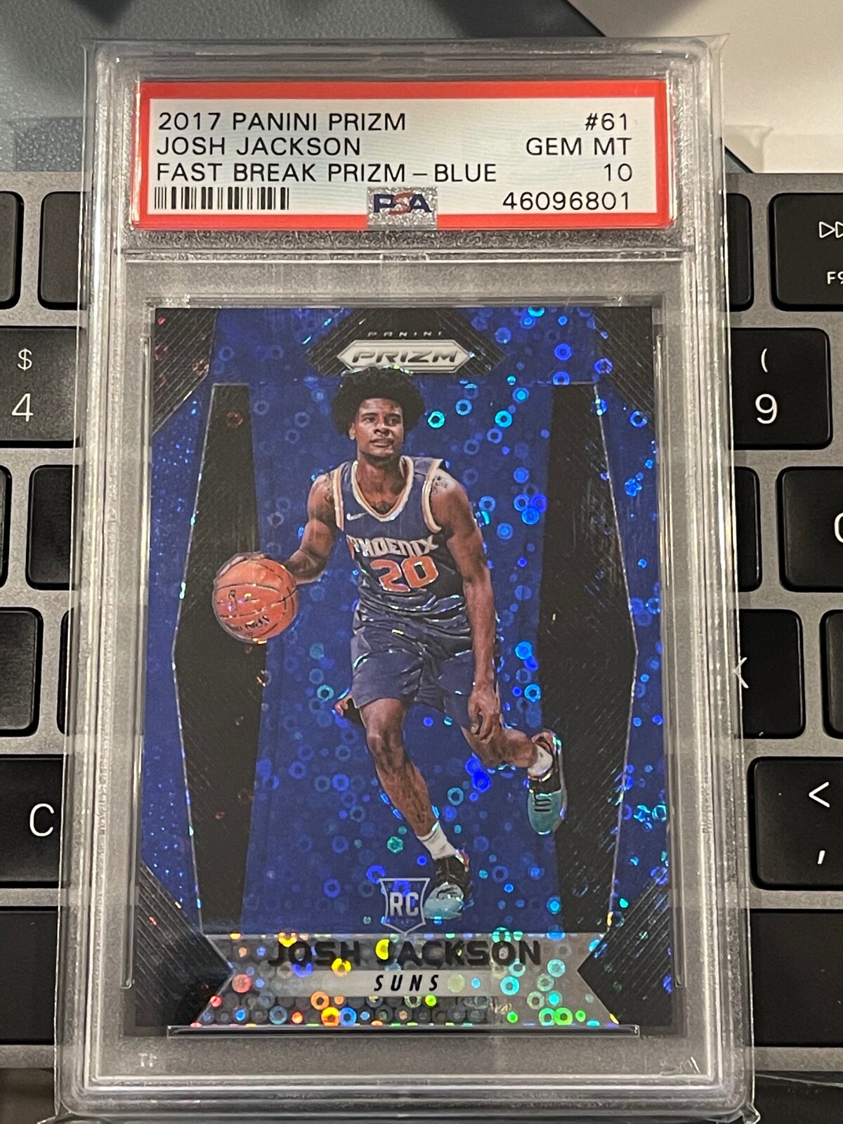 Josh Jackson 2017 Panini Prizm Fast Break RC Blue 173/175 PSA 10 GEM MINT  b