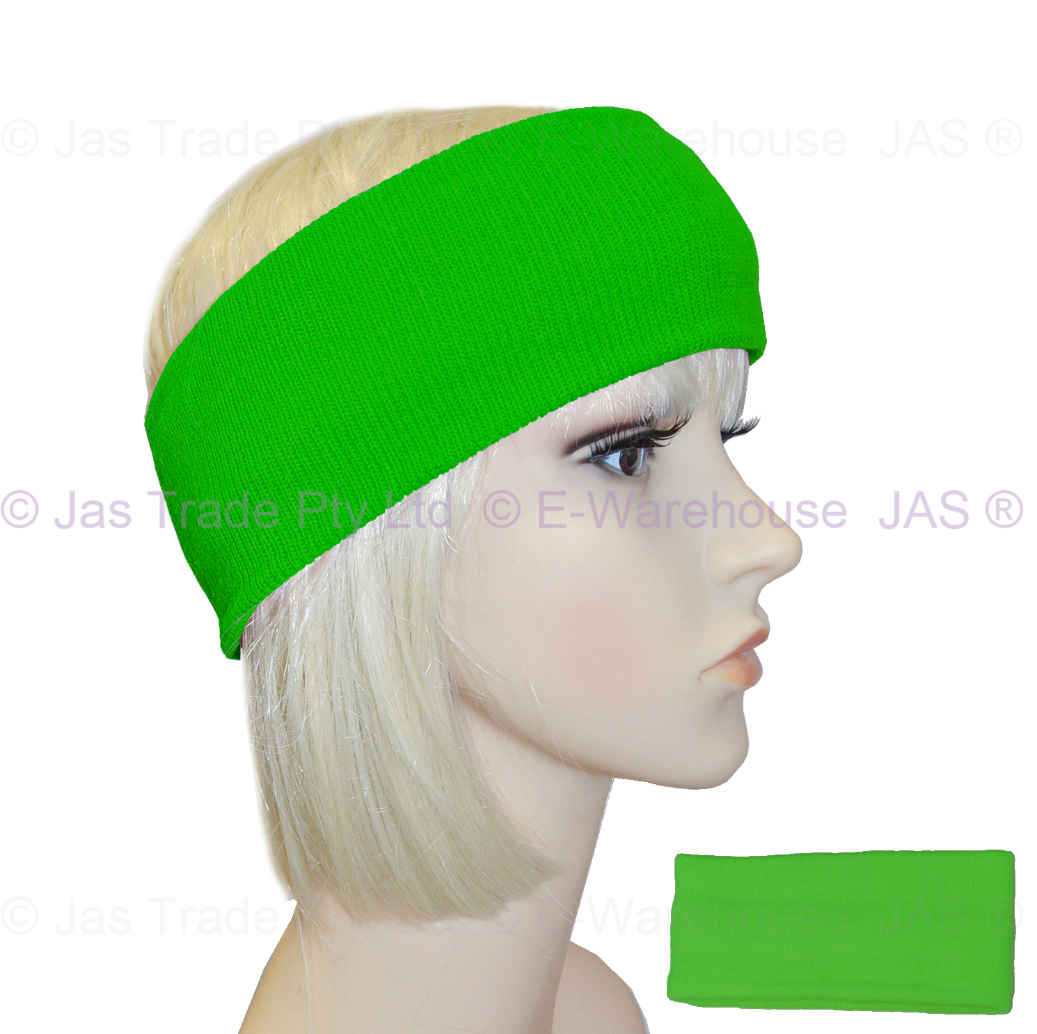 Skiing 80s 90s Bright Fluro Neon Colour Dance Headband Ear Muff Warmer KNITTED eBay
