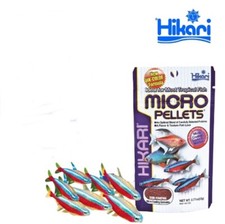 Hikari Micro Pellets Tropical Fish Food Small Fish Tank Tropical Tetra 0.77oz.