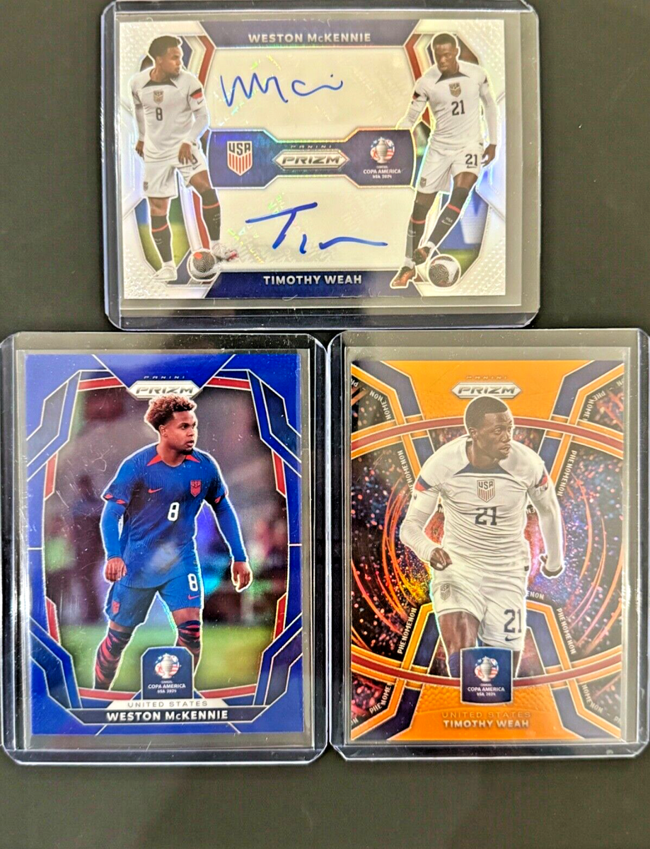 2024 PRIZM COPA AMERICA SOCCER WESTON MCKENNIE TIMOTHY WEAH DUAL