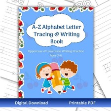 A-Z Alphabet Word Tracing Book Letter Tracing Writing Practice