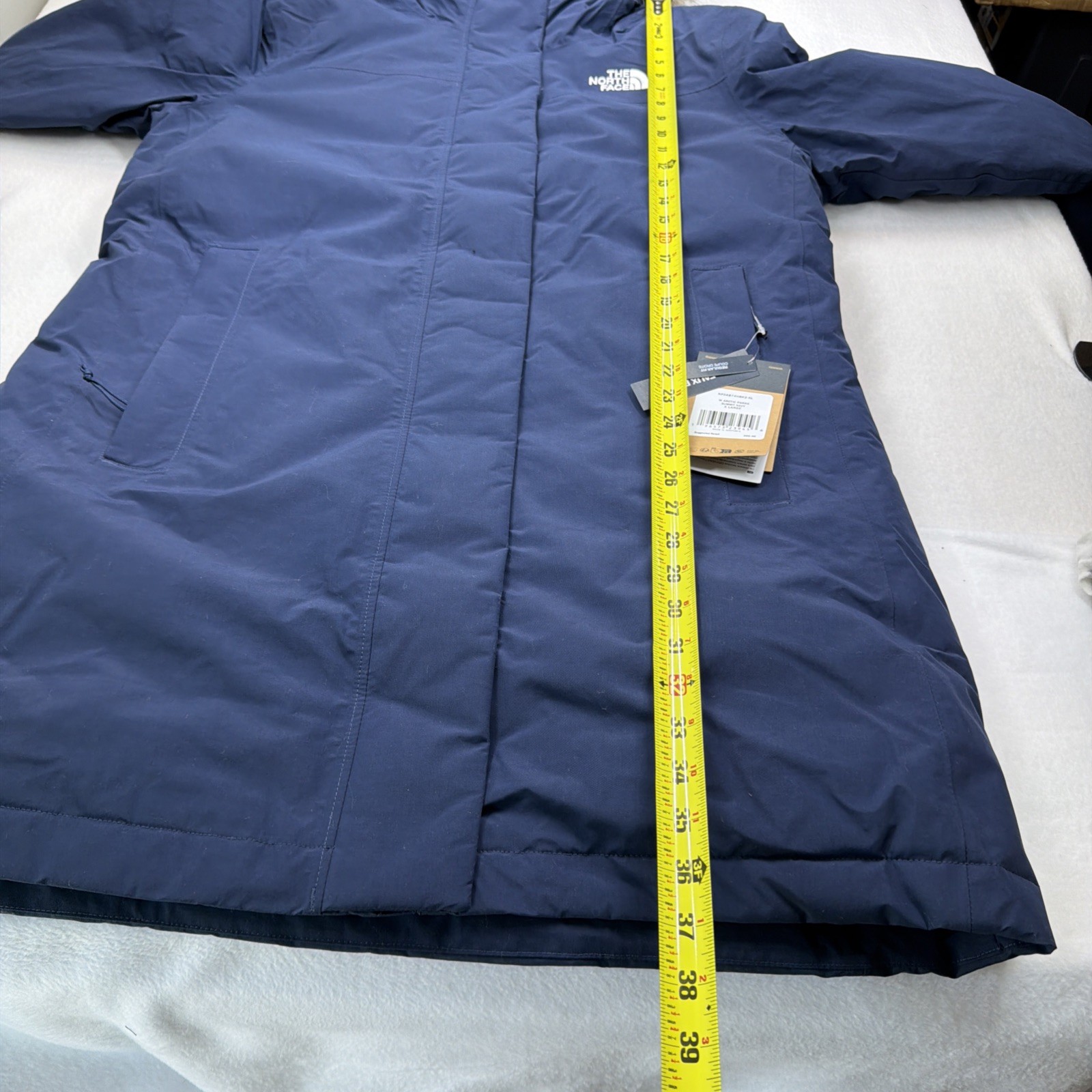 The North Face Women's Arctic Parka Navy 600 Down Fur Hood NWT Size XL $350 MSRP thumbnail 16