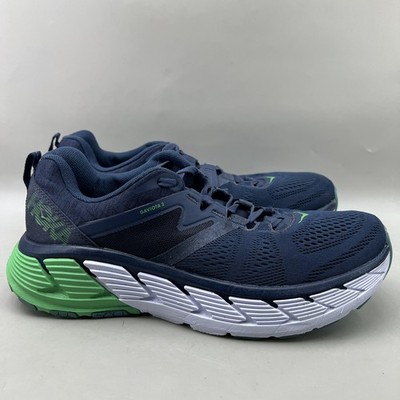 Hoka One One Gaviota 2 Running Shoes Men Size 11 Blue Green Comfort Low Sneakers