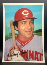 1981 Topps Super National Johnny Bench 5x7 Glossy Photo Card Cincinnati Reds