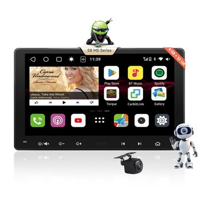 ATOTO S8MS 4+32G 9IN 2DIN Android Car Stereo GenAI GPS 4G LTE with Rear Camera