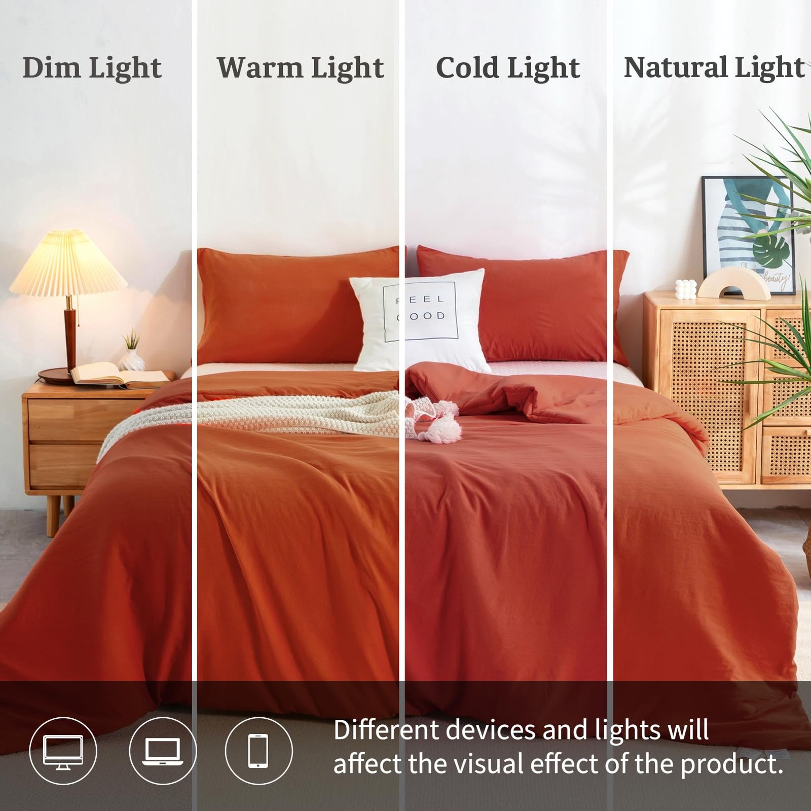 Queen Comforter Sets Clearance Prime, Soft Full/Queen(Comforter Set) Orange