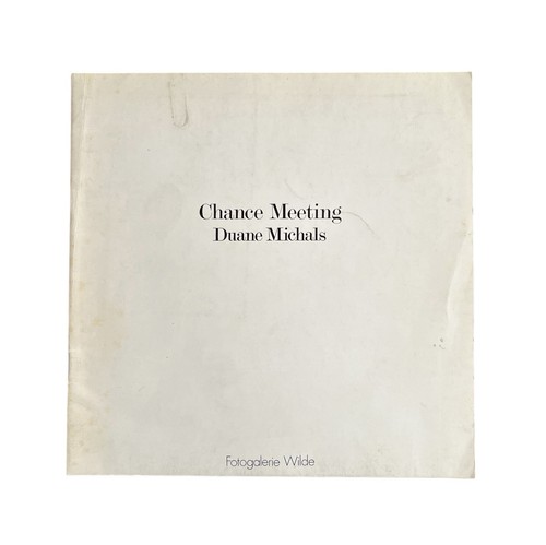 Chance Meeting Duane Michals 1973 Photography Fotogalerie Wilde PB Art Booklet