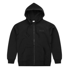 Men's Premium Black Zip Up Hoodie Warm Size L to 3XL Plus  Zip-Up  New UK Stock