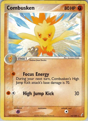 Combusken 16/100 EX Crystal Guardians Pokemon TCG NM