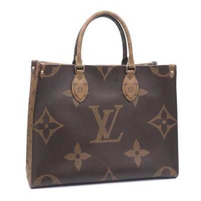 Louis Vuitton On the Go MM M45321 Monogram Reverse Handbag Shoulder Bag 2WAY r0_