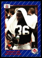 1991 All World CFL Stewart Hill British Columbia Lions #8