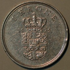 Denmark Krone 1972 KM# 851.2
