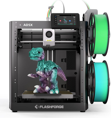 AD5X Multi-Material 3D Printer 4-Color Printing, 600Mm/S Speed 1-Click Print wit