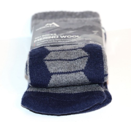 Weierya Merino Wool Ski Socks Blue & Gray 1 Pair Large (Men 7-9.5) (Women 8-11) - Bild 6 von 6