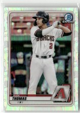 2020 BOWMAN DRAFT #BD-195 ALEK THOMAS CHROME REFRACTOR ARIZONA DIAMONDBACKS