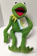 Vintage Eden Toys KERMIT The FROG Plush Bendable Poseable Doll 21 " w/Tags 35010