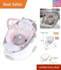 Portable Baby Bouncer with Plush Headrest  Removable Toy Bar - Flora Unicorn