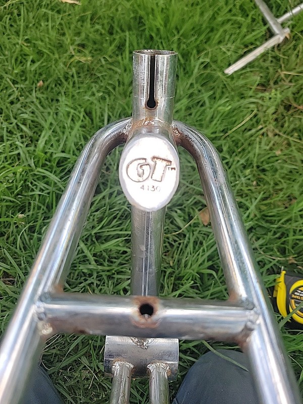 GT Frame Bmx, 4 Logos, Gt 4130, Mach One? Vintage, Interceptor? Bmx Old School 
