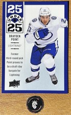 Brayden Point 2018-19 Upper Deck Under 25 Insert #U25-18 Tampa Bay Lightning