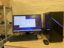 Full Gaming PC Setup Bundle Keyboard, Mouse, Monitor