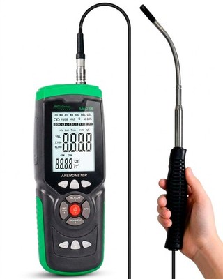 Hot Wire Anemometer AM-288 HVAC Airflow Meter CFM CMM
