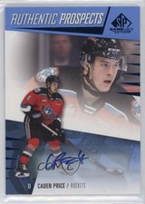 2023-24 Upper Deck SP Game Used CHL Edition Blue Auto Caden Price #55 Auto 0nr3