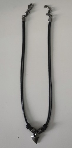 Collana Fossil Unisex DENTE DI SQUALO ARGENTO - Foto 1 di 4
