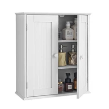 VEVOR Bathroom Wall Cabinet Storage Medicine Cabinet with 2 Doors and Shelves