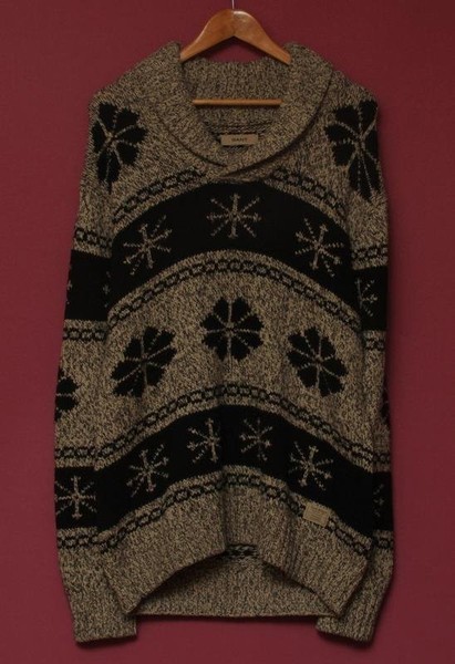 Men Gant Sweater Beige Wool Cotton 42 / XL / 50