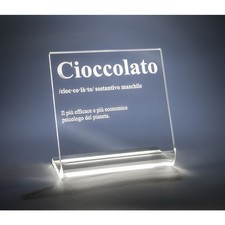 iPLEX Design - Lucilio Lampada Cioccolato in plexiglass 20 x9x20h cm