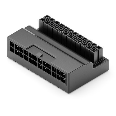 ATX 24 Pin Adapter 90° Winkel Stromadapter für PC Computer Mainboard Netzteil